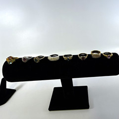 Women’s Mixed Lot 9 Rings Crystal & Stone Multicolor Mixed Metals Materials