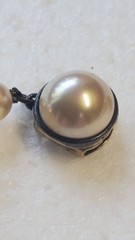 Beautiful Vintage Majorica 10mm Simulated PEARLS (glass core) 18″ Necklace