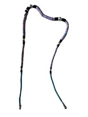 Vintage 16 Inch Hand Strung Colorful Hippie Silver And Plastic Beads Necklace