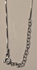 Vintage Sterling Silver 925 Necklace 17.75″ Chain