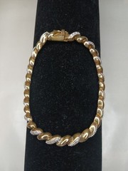 Vintage Vermeil Ross Simons Gold Plated Over 925 Sterling Silver Bracelet 17g