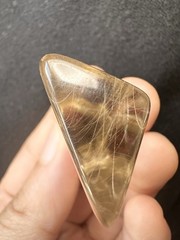 Vintage Clear Golden Rutile Quartz Pendant