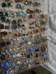 Vintage Mixed No Brand And Doods Cat Pin Rhinestone Brooch Reseller Lot 155pc ￼