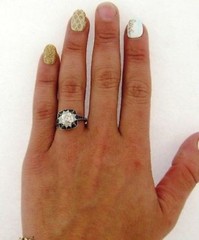 2CT Old Mine Cut Lab Created Diamond Wedding Ring Vintage Art Deco 14K Gold Over