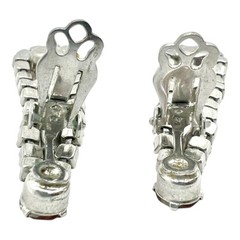 BOOK PIECE Juliana D&E Fall Topaz Gray AB Dangle Clip Earrings Delizza & Elster