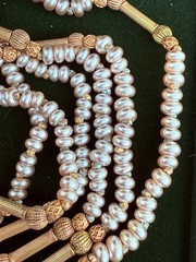 Vintage Miriam Haskell Baroque Pearl Multi-Strand Necklace (c. 1940s–1950s)