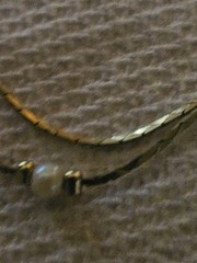 Vintage Double Strand Goldtone Necklace, Medici,around 10inch Each Side 20inch