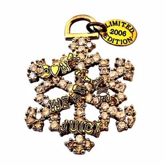 Juicy Couture Limited Edition 2006 Snowflake Charm Crystals DON’T FLAKE WEAR