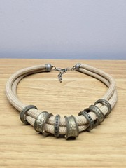 Vintage Tribal Corded Boho Choker 21″ In Long