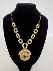 JBK Camrose & Kross Jackie Kennedy Enamel Necklace 21″ 28.32g Box COA