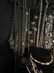 Vtg 90s-Now Chunky Jewelry Lot Boho Curated Stone Bead Labels 50pc Wear