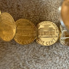 Vintage American Pennies Penny Cuff Bracelet 1970s, 2.25″ Diameter