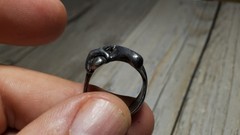 Mid Century Surrealist Abstract Expressionism Sterling Silver Studio Art Ring