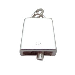 Vintage Sterling Silver US Ski Team Mini Cowbell Charm/Pendant