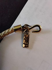 Vintage YSL Yves Saint Laurent Rope And Metal Feather Necklace 70s