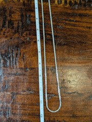 Sarah Coventry VTG Silver Tone Brick Link Chain Necklace 24 Inch Patent 3427691