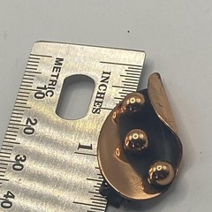 Vintage Bergere Gold Tone Leaf Clip On Earrings Womens 1.25 In Jewelry