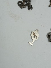Lot 6 Vintage Bracelet Charms Donkey Hairdryer Sweet 16 Love Hairdresser Party