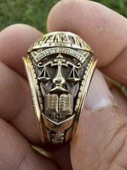 Law Enforcement Officer Class Ring 14k Yellow Gold