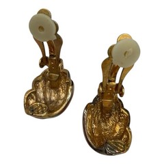 NWT- Vintage Two Sisters Medici Handcrafted Mixed Metal Tone Clip-On Earrings