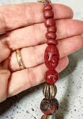 Late 1970s Vintage Boho Tribal Look Handmade Layered Multi Strand Bead Necklace