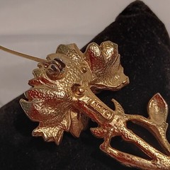 Flower Art Mode Jewelry Creations Brooch Arthur Pepper Carnation Rhinestones