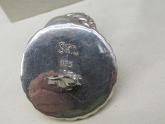 Vintage Simon Sebbag Sterling Silver Round Chunky Clip On Earrings 2″ 38gr #595
