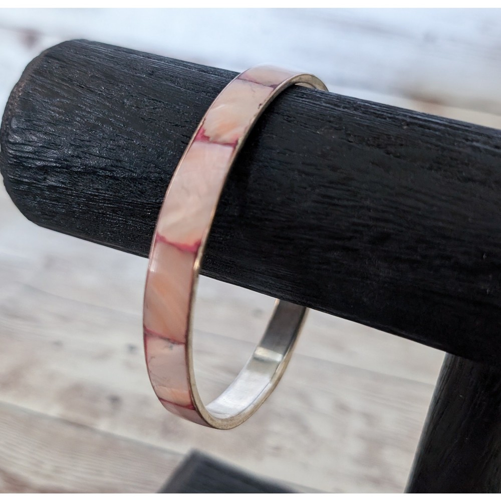 Vintage Bracelet Inlayed Red/Pink Tones