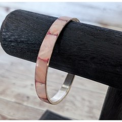 Vintage Bracelet Inlayed Red/Pink Tones