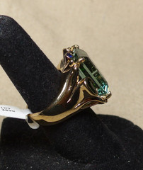MICHAEL VALITUTTI Goldwash Sterling Silver Cocktail Ring Sz 5.25 NWT