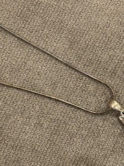Sterling Silver Vintage Seated Cat Feline Pendant Necklace 16” Chain