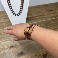 Vintage Signed Renoir RETRO Set: Peter Pan Choker, Bracelet, & Earrings