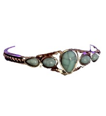Antique Russian Bracelet / Bangle Handmade Handcrafted Work One Size Fits All .