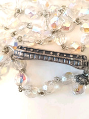 RARE Maximal Art Double Strand Necklace John Wind Patriotic Americana July 4th