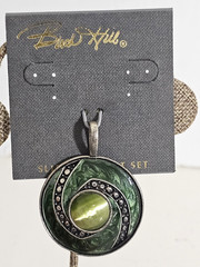 Vintage Birch Hill Aventurine Slide Pendant