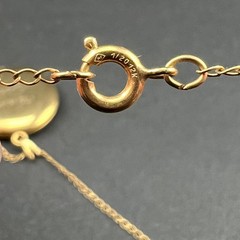 Vintage Locket Necklace Floral Senior Award 12KT Gold Filled Chain Marathon 18″
