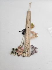 Vintage Estate Butterfly Birds Brooch Lot Rhinestones And Enamel Mixed Materials