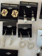 Vintage Costume Jewelry Lot of 25 Pairs of Earrings