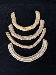 VTG Faux Pearl Beaded Necklace /Collars (4) Japan 1 Bar & Beards Top Hit Fashion