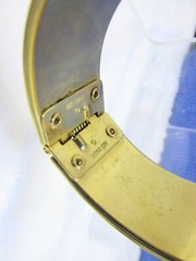 1969 Vintage Sarah Cov Cosmopolitan Mesh Bracelet Bangle Gold Plate Signed
