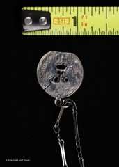 Ed Levin Sterling Silver Abstract Bocca Della Verita 22″ Necklace – RARE