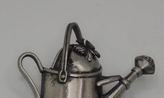 Bastin Brooch, Watering Can With Butterfly Pin, Gardener Gift, Mother’s Day