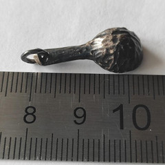 Vintage Sterling Silver 925 Spoon Pendant Charm 2.8g European Jewelry