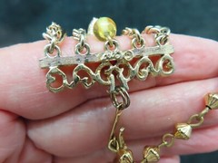 Vintage 1960’s Golden Seed Bead w/Multiple Chain Necklace Adjustable