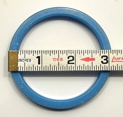 LOT of 8 VINTAGE FLAT PLASTIC BANGLE BRACELETS in VARIOUS COLORS (Lot #8)