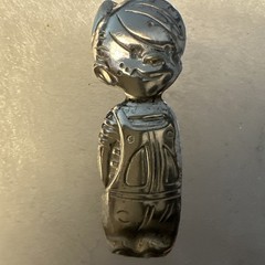 Vintage Dennis the Menace Brooch Pin Silver Pin Hank Ketcham Era 1950’s 1960’s