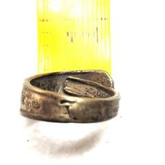 Vintage Duchess Silver Plate Pinocchio Spoon Ring Size 8.75 Wrap Bypass Jewelry