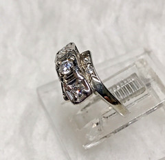 50’s 14K white Gold 1/2 carat Diamond Ring