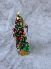 Vintage Juliana Delizza Standing Christmas Tree Brooch, Pin, Excellent
