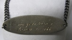 1933 ANTIQUE VINTAGE LADIES STERLING SILVER U.S. ARMY MILITARY BRACELET